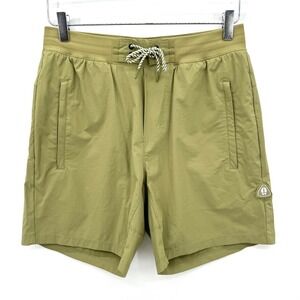 Bearded Goat Rambler‎ Shorts Mens S Lightweight Zip Pocket Hybrid Green Stretch